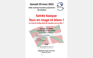 Soirée basque - Fête du club