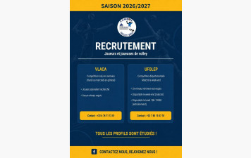 🏐 Cambon Volley Ball recrute pour la saison 2026/2027 ! 🏐