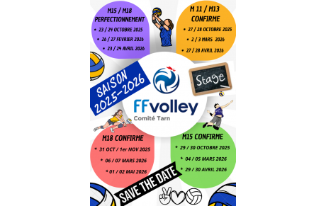 Les Stages départementaux Toussaint 2025