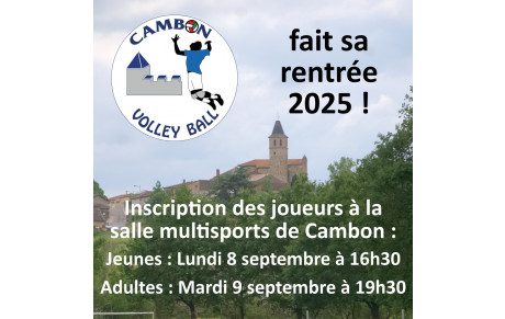🏐 Cambon Volley fait sa rentrée 2025 ! 🏐